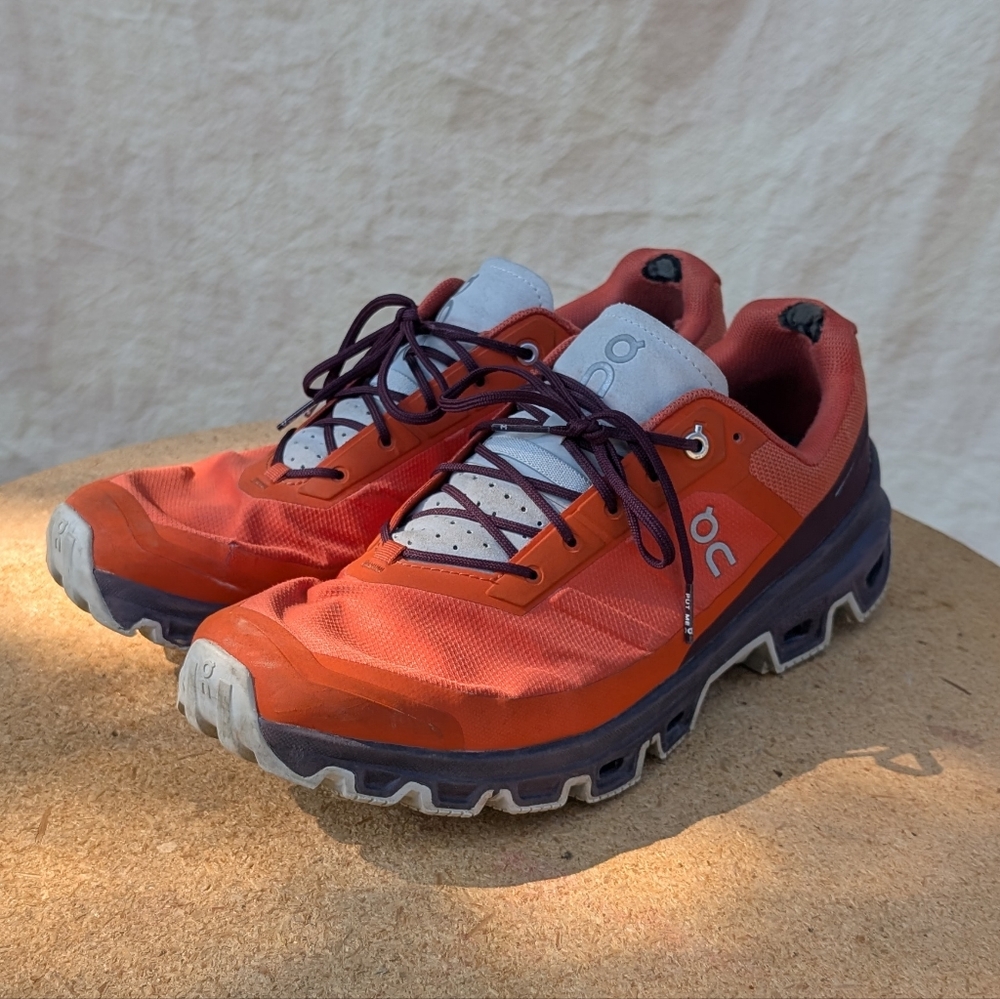 On Cloudventure Trail-Running Men’s Shoes -  Flare/Mulberry.